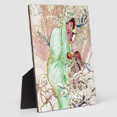 Plaque Photo Alphonse Mucha Winter II (Côté)