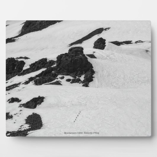 Plaque Photo Alpinistes (Devant)