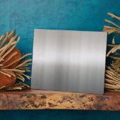 Plaque Photo Aluminium brossé classique (Côté)