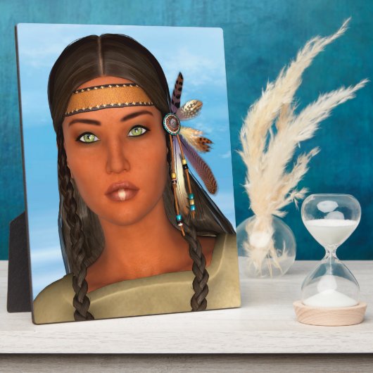 Plaque Photo Amérindienne (Côté)