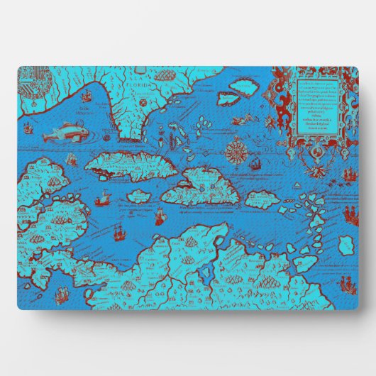 Plaque Photo Amérique centrale ("America Occidentalis") (Devant)