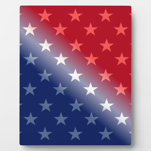 Plaque Photo amérique patriotique rouge blanc bleu (Devant)