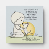 Plaque Photo Amis animaux (Devant)