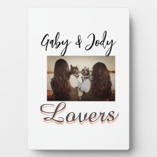 Plaque Photo Amis animaux meilleures amies ajoutez nom photo an