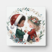Plaque Photo Amis de Noël (Devant)