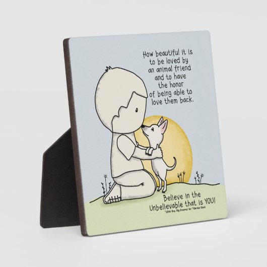 Plaque Photo Amis des Animaux (Recto)