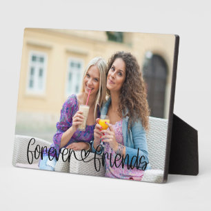 Plaque Photo Amis pour toujours Typographie de cœur d'amour Pho