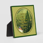 Plaque Photo Amitié bienheureuse chien (Recto)