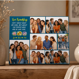 Plaque Photo Amitié personnalisée Meilleure amie