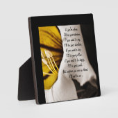 Plaque Photo Amitié Poème Magnet (Recto)