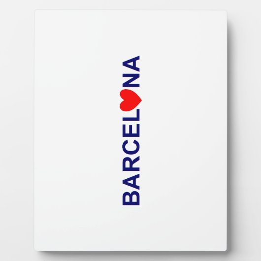 Plaque Photo Amour de Barcelone (Devant)