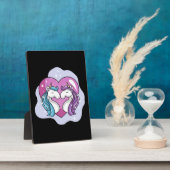 Plaque Photo Amour de licorne (Côté)