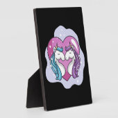 Plaque Photo Amour de licorne (Côté)