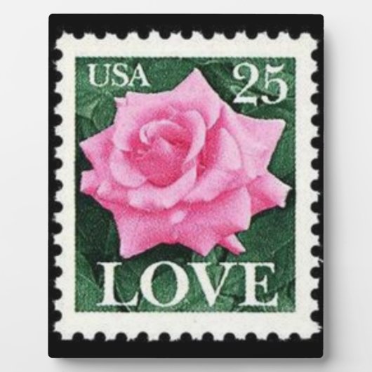Plaque Photo Amour de rose rose (Devant)