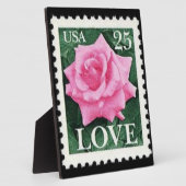 Plaque Photo Amour de rose rose (Côté)