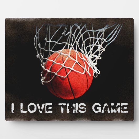 Plaque Photo Amour du basket-ball (Devant)