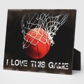 Plaque Photo Amour du basket-ball (Côté)