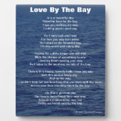 Plaque Photo Amour En Baie Poem Blue Sea Eau (Devant)