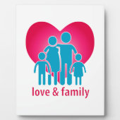 Plaque Photo Amour et famille (Devant)
