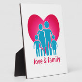 Plaque Photo Amour et famille (Côté)