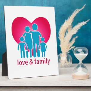 Plaque Photo Amour et famille