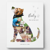 Plaque Photo Amour Mémoire Chien Photo Collage Pet Memorial (Devant)