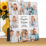 Plaque Photo Amour moderne Vous Grand-mère Grand-père Personnal<br><div class="desc">Présentant notre plaque de collage photo personnalisable, un cadeau chaleureux et unique parfait pour les grands-parents spéciaux dans votre vie. Cette plaque magnifiquement conçue vous permet de présenter 8 de vos photos préférées, créant un collage moderne, élégant et simple qui respire la chaleur et l'amour. Personnalisez cette plaque avec le...</div>