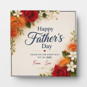 PLAQUE PHOTO AMOUR POUR PAPA DE SES FILLES (Devant)