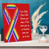 Plaque Photo Amour, Unité&Paix_ (Côté)