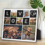 Plaque Photo Amoureux des chiens Heart Love Photo Collage<br><div class="desc">Montrez votre amour pour votre ami en fureur avec notre Collage photo Dog Love!</div>