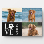 Plaque Photo Amoureux des chiens modernes 3 Collage photo de an (Devant)