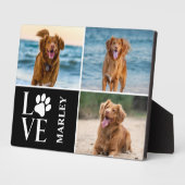 Plaque Photo Amoureux des chiens modernes 3 Collage photo de an (Côté)