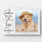 Plaque Photo Amoureux des chiens Mon soleil Photo de compagnie (Devant)