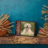 Plaque Photo Amoureux des chiens rustique Citation Keepsaké Chi (Côté)