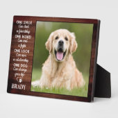 Plaque Photo Amoureux des chiens rustique Citation Keepsaké Chi (Côté)