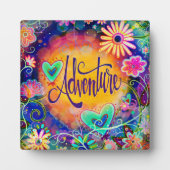 Plaque Photo Amusant Inspirational Joli Floral Aventure (Devant)