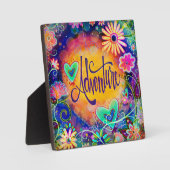 Plaque Photo Amusant Inspirational Joli Floral Aventure (Recto)