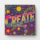 Plaque Photo Amusant joyeux Créer un soleil personnalisé (Devant)