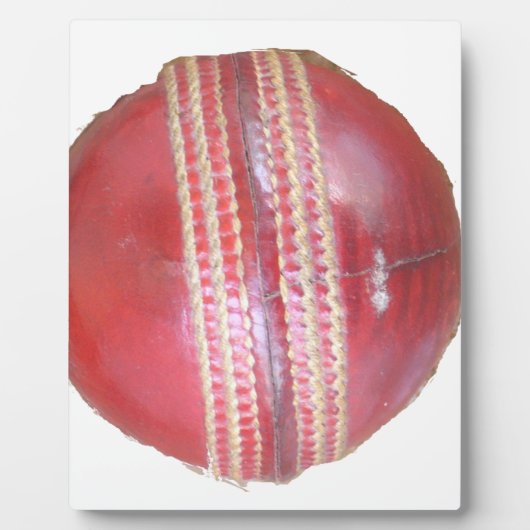 Plaque Photo Amusants Cricket Ball Design (Devant)