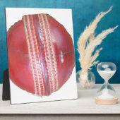 Plaque Photo Amusants Cricket Ball Design (Côté)