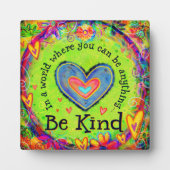 Plaque Photo Amusement Be Kind Citation Inspirationnelle Inspir (Devant)