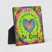 Plaque Photo Amusement Be Kind Citation Inspirationnelle Inspir (Recto)
