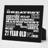 Plaque Photo Amusement cool 21e fête d'anniversaire Plus grand  (Côté)