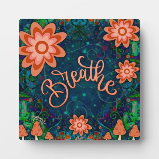 Plaque Photo Amusement Motivationnel Tendance Plutôt Respirer L (Devant)