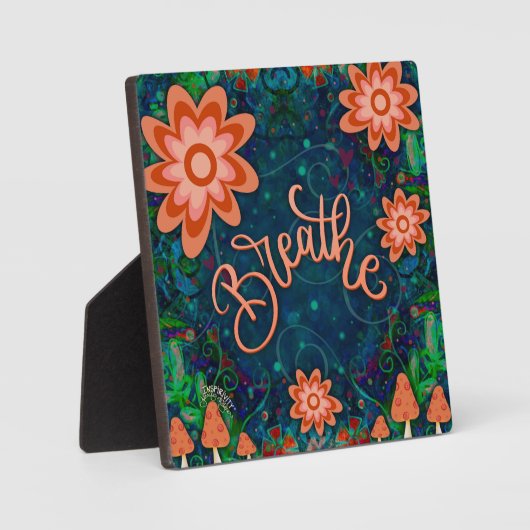 Plaque Photo Amusement Motivationnel Tendance Plutôt Respirer L (Recto)