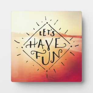 Plaque Photo Amusons-nous