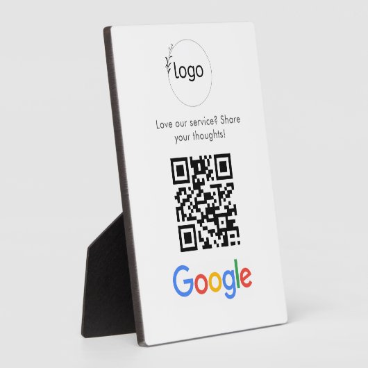 Plaque Photo Analyse de site Web des avis Google du logo d'entr (Côté)