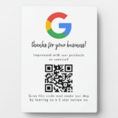 Plaque Photo Analyse de site Web des avis Google du logo d'entr (Devant)