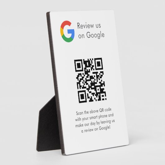 Plaque Photo Analyse de site Web des avis Google Logo d'entrepr (Côté)