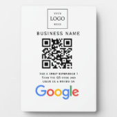 Plaque Photo Analyse du site Web des avis Google du logo de l'e (Devant)